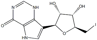 5'-deoxy-5'-iodo-9-deazainosine Structure