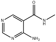 5-Pyrimidinecarboxamide,4-amino-N-methyl-(9CI) Structure