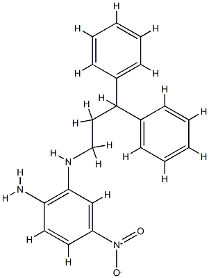 N2-(3,3-Diphenyl-propyl)-4-nitro-benzene-1,2-diamine Structure