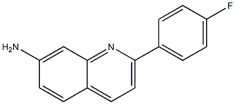2-(4-Fluoro-phenyl)-quinolin-7-ylamine 구조식 이미지