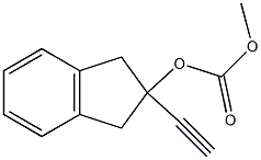 Carbonic acid 2-ethynyl-indan-2-yl ester methyl ester 구조식 이미지