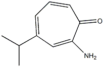 2,4,6-Cycloheptatrien-1-one,2-amino-4-isopropyl-(6CI) Structure