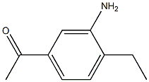 Acetophenone, 3-amino-4-ethyl- (6CI) Structure