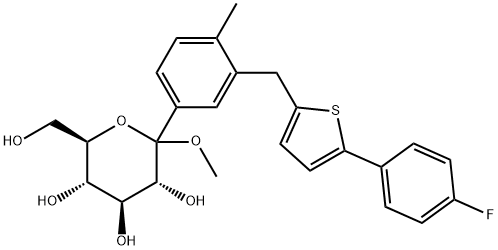 1030825-21-8 D-Glucopyranoside, Methyl 1-C-[3-[[5-(4-fluorophenyl)-2-thienyl]Methyl]-4-Methylphenyl]-