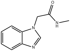 1-Benzimidazoleacetamide,N-methyl-(6CI) Structure