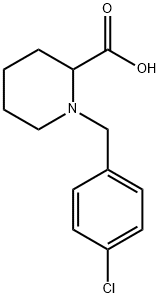 1-[(4-CHLOROPHENYL)METHYL]-2-PIPERIDINECARBOXYLIC ACID Structure