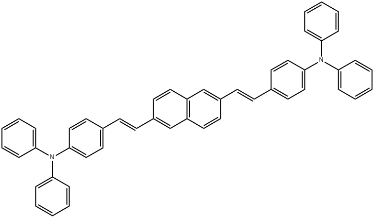 N-BDAVBi,N-(4-((E)-2-(6-((E)-4-(디페닐아미노)스티릴)나프타 구조식 이미지