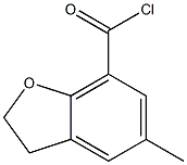 7-Benzofurancarbonylchloride,2,3-dihydro-5-methyl-(6CI,9CI) 구조식 이미지