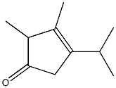 3-Cyclopenten-1-one,4-isopropyl-2,3-dimethyl-(6CI) Structure