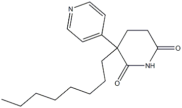 C-octylpyridoglutethimide Structure