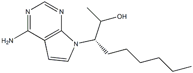 7-deaza-9-(2-hydroxy-3-nonyl)adenine Structure