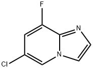 6-클로로-8-플루오로미다조[1,2-a)피리딘 구조식 이미지