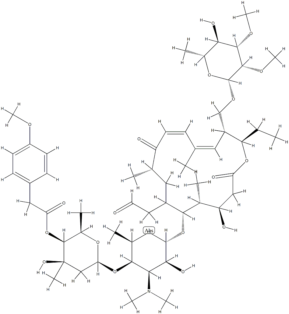 4''-O-(4-methoxyphenyl)acetyltylosin Structure