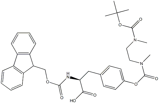 Fmoc-Tyr(Boc-Nmec)-OH Structure