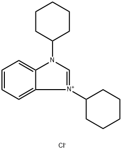 1,3-Dicyclohexylbenzimidazolium chloride, min. 97% 구조식 이미지