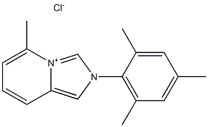 2-(2,4,6-Trimethylphenyl)-5-methylimidazo[1,5-a]pyridinim  chloride Structure