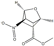 7-Oxabicyclo[2.2.1]heptane-2-carboxylicacid,3-nitro-,methylester,[1S-(2-exo,3-endo)]-(9CI) Structure