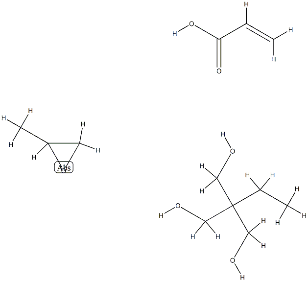 2-Propenoic acid, polymer with 2-ethyl-2-(hydroxymethyl)-1,3-propanediol and methyloxirane Structure