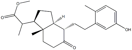 methyl 3-hydroxy-9-oxo-9,10-seco-23,24-dinor-1,3,5(10)-cholatrienoate Structure