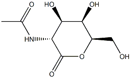 2-acetamido-2-deoxy-D-galactolactone Structure