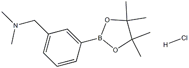 3-((N,N-DIMETHYLAMINO)METHY)PHENYL BORONIC ACID PINACOL ESTER HYDROCHLORIDE Structure