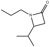 2-Azetidinone,4-(1-methylethyl)-1-propyl-(9CI) Structure