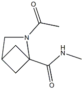 2-Azabicyclo[2.1.1]hexane-1-carboxamide,2-acetyl-N-methyl-(9CI) Structure