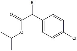 Alpha-bromo-4-chloro-benzene  acetic  acid  isopropyl  este Structure