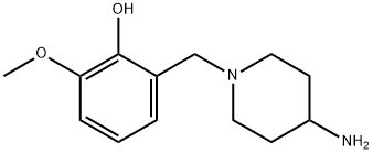 2-[(4-aminopiperidin-1-yl)methyl]-6-methoxyphenol 구조식 이미지