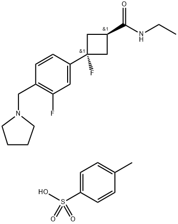 PF-03654746,4-메틸벤젠설포네이트(1:1) 구조식 이미지