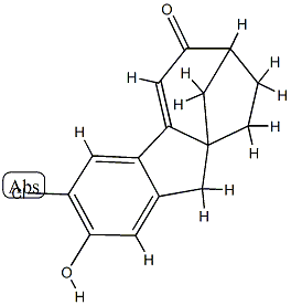 Gibba-1,3,4a(10a),4b-tetraen-6-one, 3-chloro-2-hydroxy-, (7ξ,9aξ)- 구조식 이미지