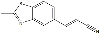 5-Benzothiazoleacrylonitrile,2-methyl-(6CI) Structure