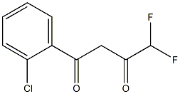 1-(2-chlorophenyl)-4,4-difluorobutane-1,3-dione Structure