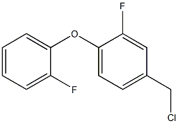 4-(chloromethyl)-2-fluoro-1-(2-fluorophenoxy)benzene Structure