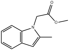 methyl 2-(2-methyl-1H-indol-1-yl)acetate 구조식 이미지