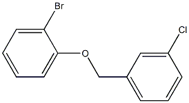 1-bromo-2-[(3-chlorophenyl)methoxy]benzene 구조식 이미지