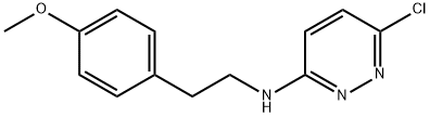 6-chloro-N-[2-(4-methoxyphenyl)ethyl]pyridazin-3-amine 구조식 이미지