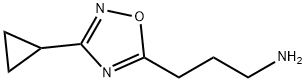 3-(3-cyclopropyl-1,2,4-oxadiazol-5-yl)propan-1-amine Structure