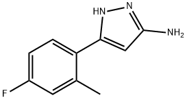 3-(4-Fluoro-2-methylphenyl)-1h-pyrazol-5-amine Structure