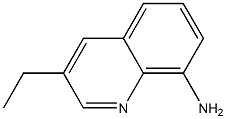 8-퀴놀린아민,3-에틸-(9CI) 구조식 이미지