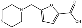 5-(thiomorpholin-4-ylmethyl)furan-2-carboxylic acid Structure