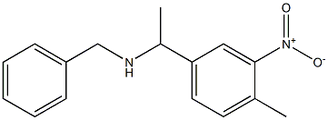 benzyl[1-(4-methyl-3-nitrophenyl)ethyl]amine Structure