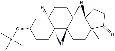 3β-(Trimethylsiloxy)-5β-androstan-17-one Structure