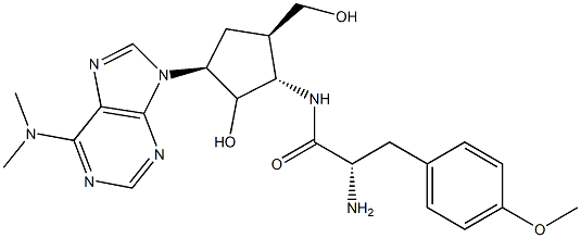 carbocyclic puromycin Structure