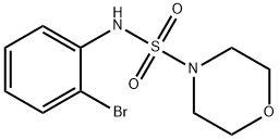 N-(2-bromophenyl)morpholine-4-sulfonamide 구조식 이미지