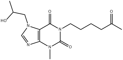 Hydroxypropentofylline Structure