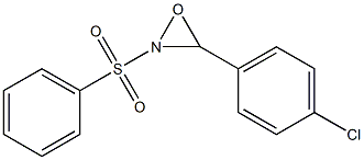 옥사지리딘,3-(4-클로로페닐)-2-(페닐술포닐)- 구조식 이미지