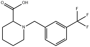 1-[[3-(TRIFLUOROMETHYL)PHENYL]METHYL]-2-PIPERIDINECARBOXYLIC ACID Structure