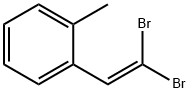 Benzene, 1-(2,2-dibromoethenyl)-2-methyl- 구조식 이미지