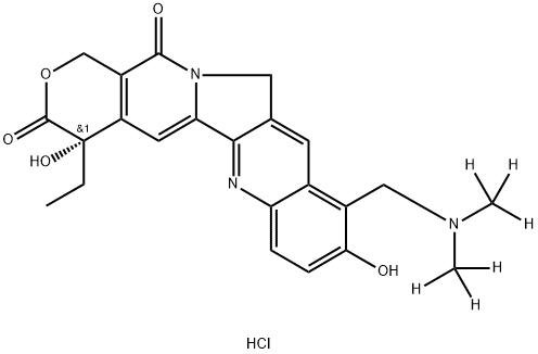 토포테칸-d6염산염 구조식 이미지